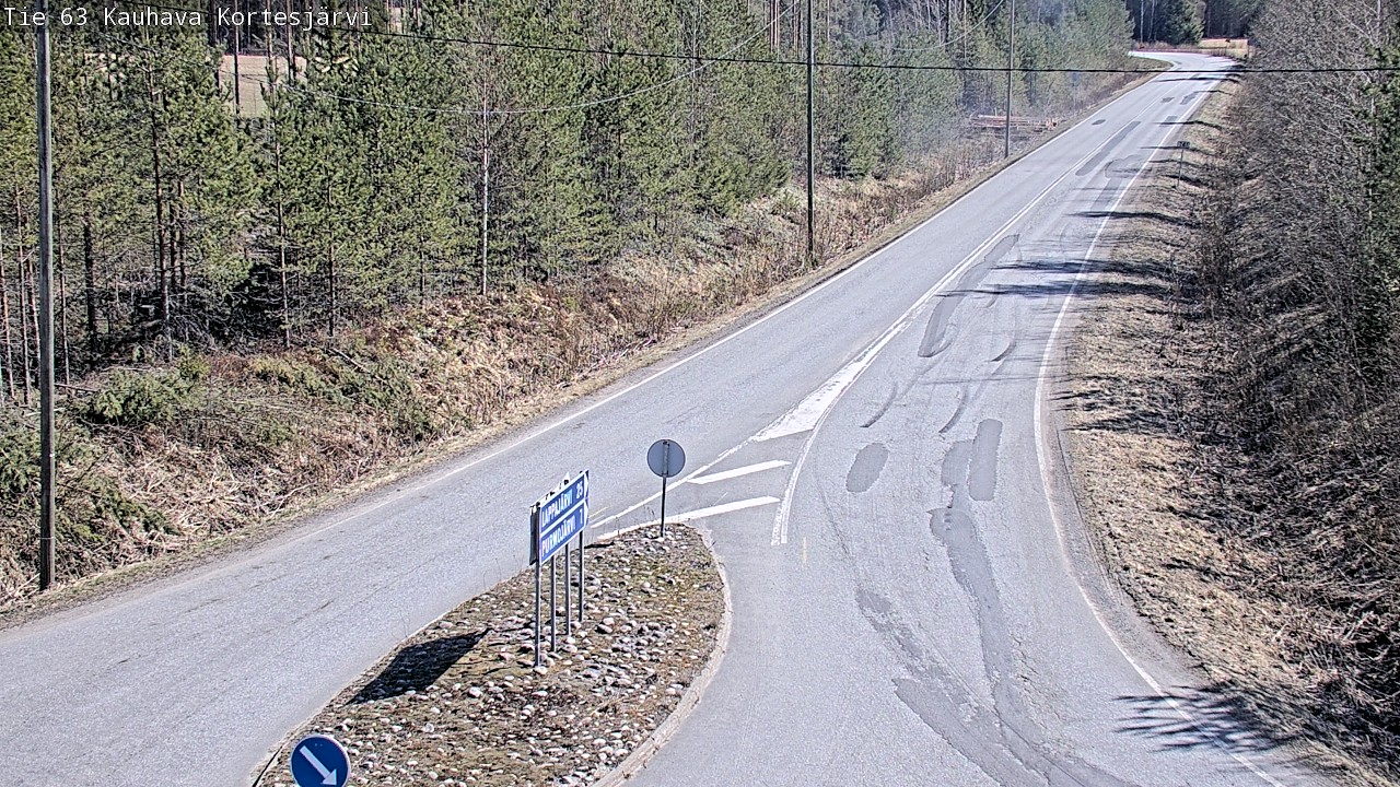 Weather Camera Image Road 63 Kauhava Kortesjärvi, Kauhava, Etelä-Pohjanmaa