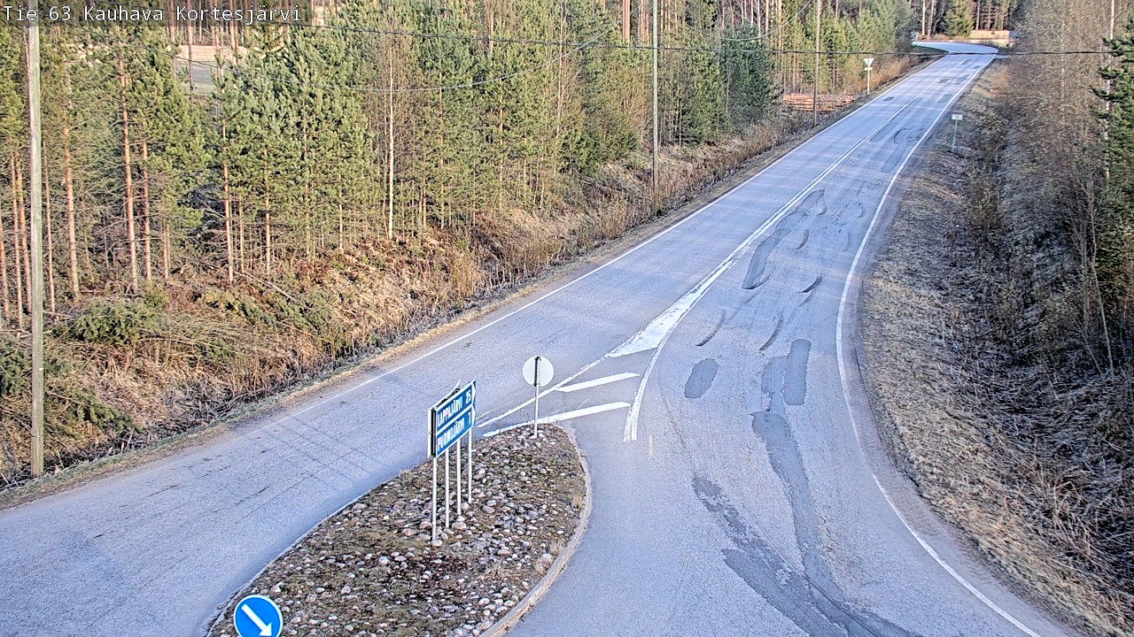 Weather Camera Image Road 63 Kauhava Kortesjärvi, Kauhava, Etelä-Pohjanmaa