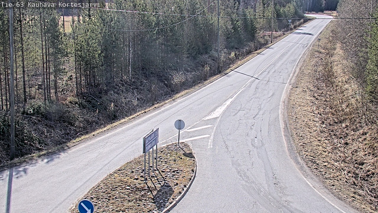Weather Camera Image Road 63 Kauhava Kortesjärvi, Kauhava, Etelä-Pohjanmaa