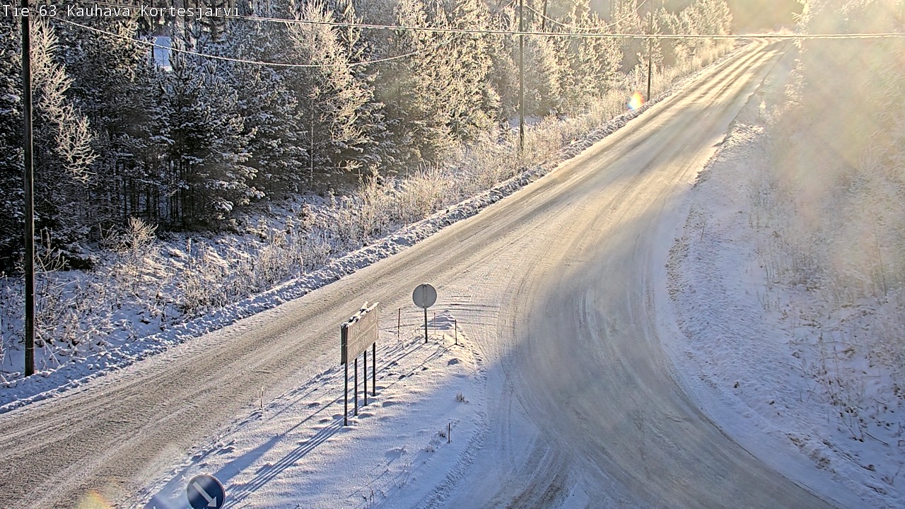 Weather Camera Image Road 63 Kauhava Kortesjärvi, Kauhava, Etelä-Pohjanmaa