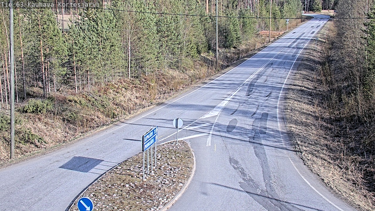 Weather Camera Image Road 63 Kauhava Kortesjärvi, Kauhava, Etelä-Pohjanmaa