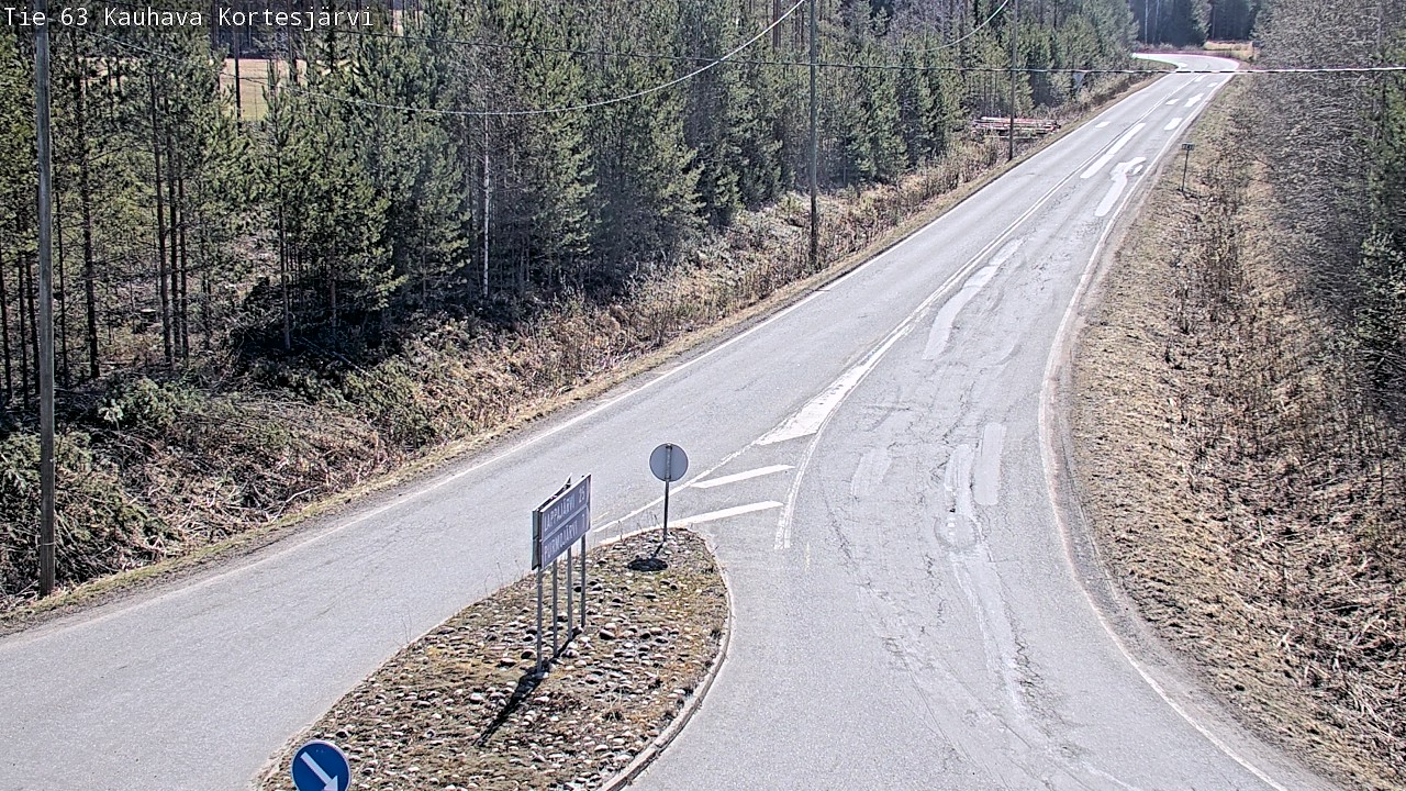 Weather Camera Image Road 63 Kauhava Kortesjärvi, Kauhava, Etelä-Pohjanmaa