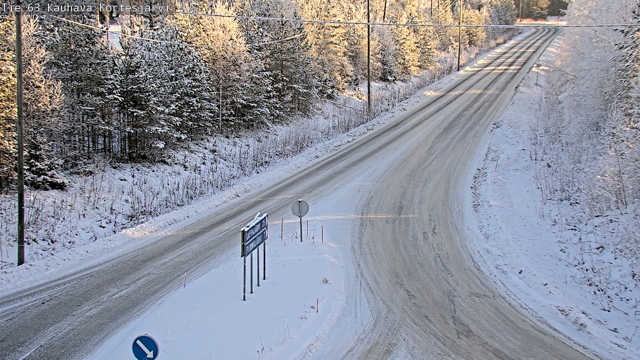 Weather Camera Image Road 63 Kauhava Kortesjärvi, Kauhava, Etelä-Pohjanmaa