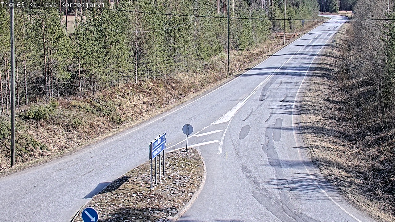 Weather Camera Image Road 63 Kauhava Kortesjärvi, Kauhava, Etelä-Pohjanmaa