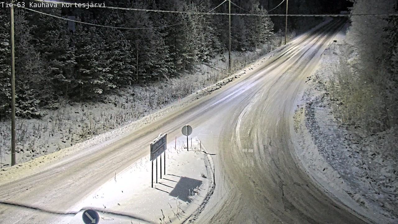 Weather Camera Image Road 63 Kauhava Kortesjärvi, Kauhava, Etelä-Pohjanmaa