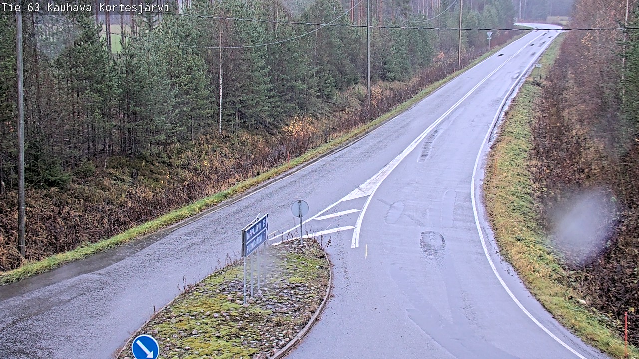 Weather Camera Image Road 63 Kauhava Kortesjärvi, Kauhava, Etelä-Pohjanmaa