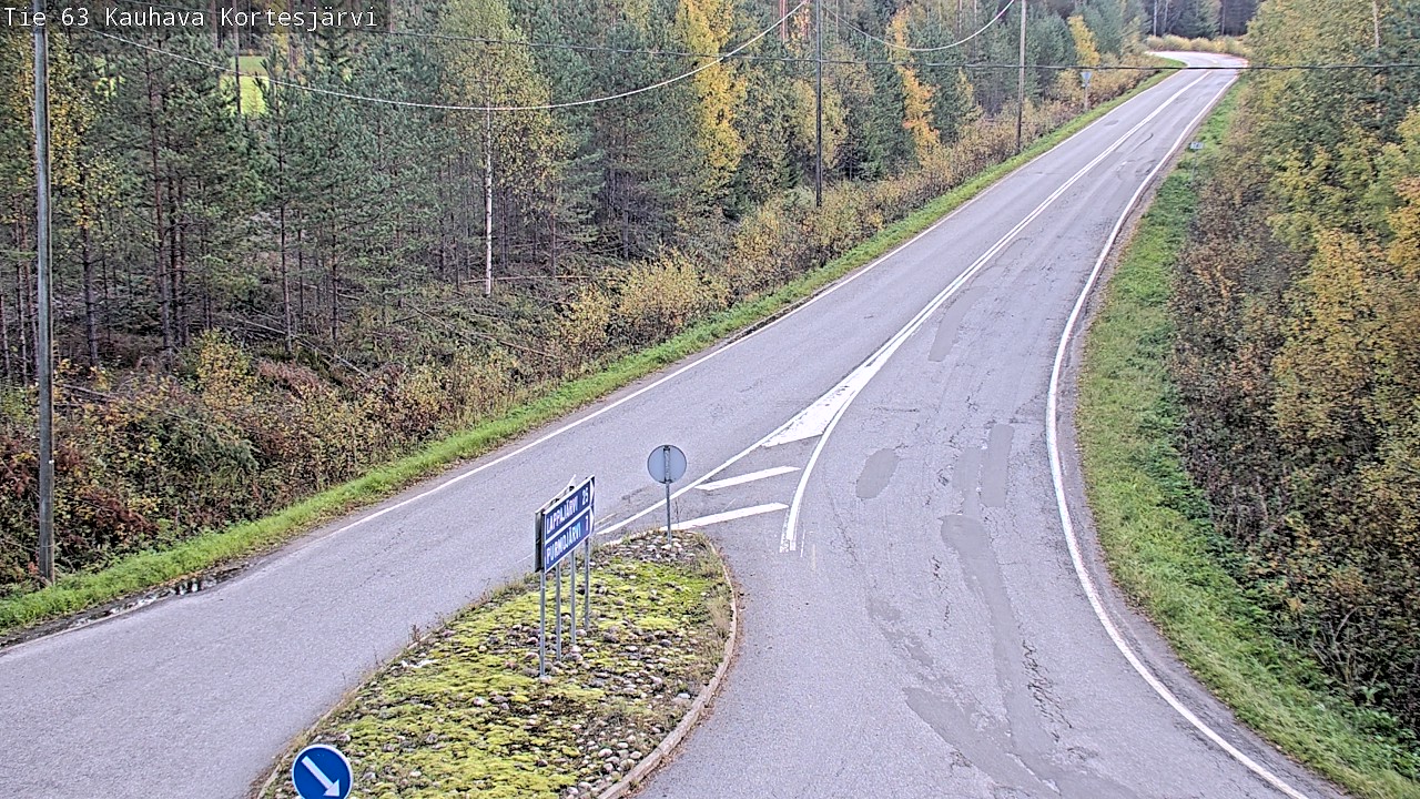 Weather Camera Image Road 63 Kauhava Kortesjärvi, Kauhava, Etelä-Pohjanmaa
