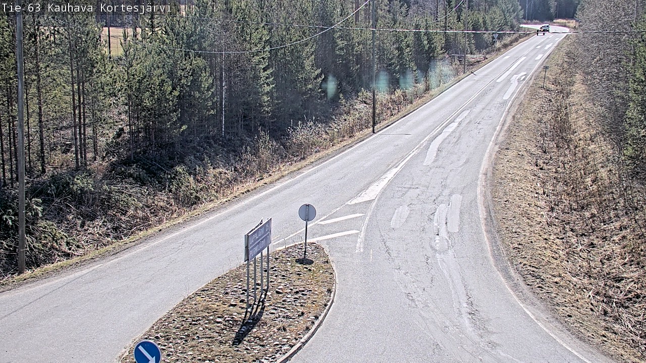 Weather Camera Image Road 63 Kauhava Kortesjärvi, Kauhava, Etelä-Pohjanmaa