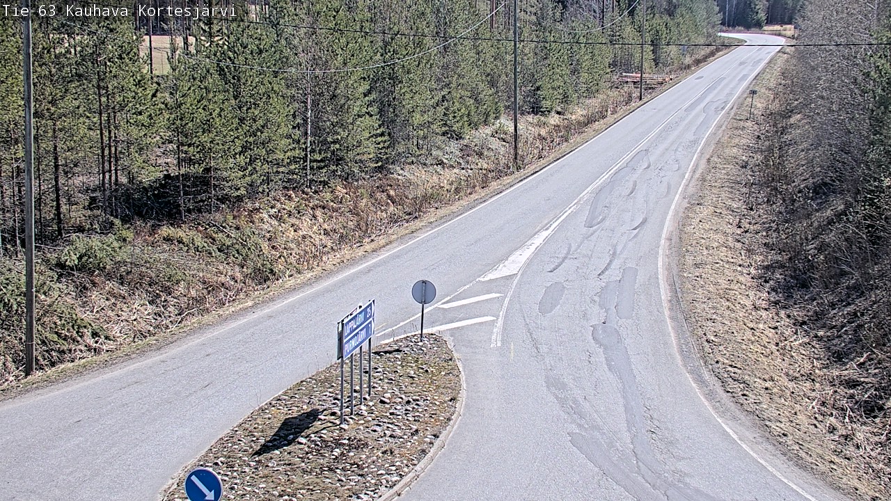 Weather Camera Image Road 63 Kauhava Kortesjärvi, Kauhava, Etelä-Pohjanmaa