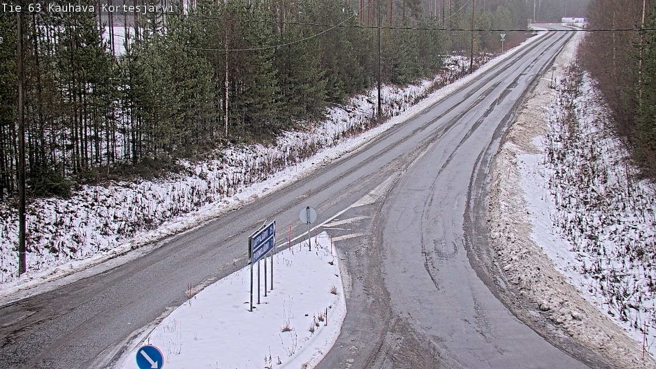 Weather Camera Image Road 63 Kauhava Kortesjärvi, Kauhava, Etelä-Pohjanmaa