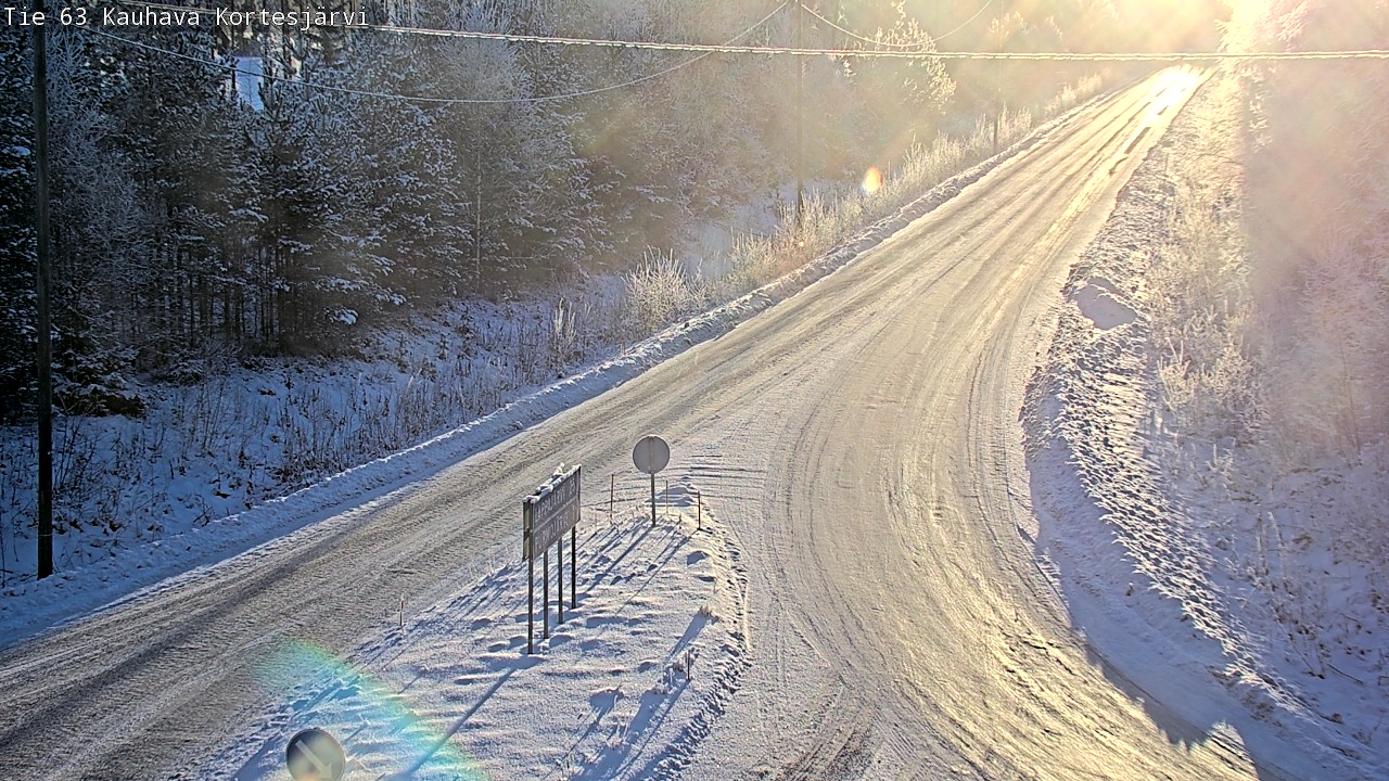 Weather Camera Image Road 63 Kauhava Kortesjärvi, Kauhava, Etelä-Pohjanmaa