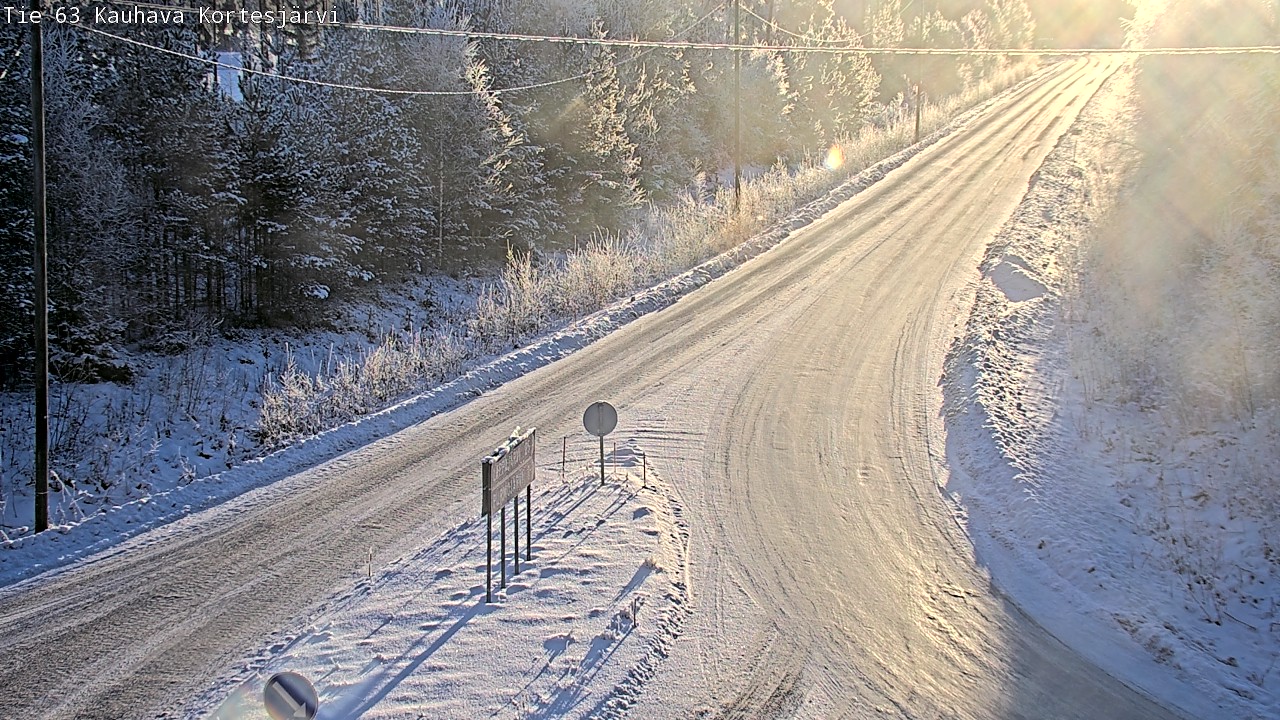 Weather Camera Image Road 63 Kauhava Kortesjärvi, Kauhava, Etelä-Pohjanmaa