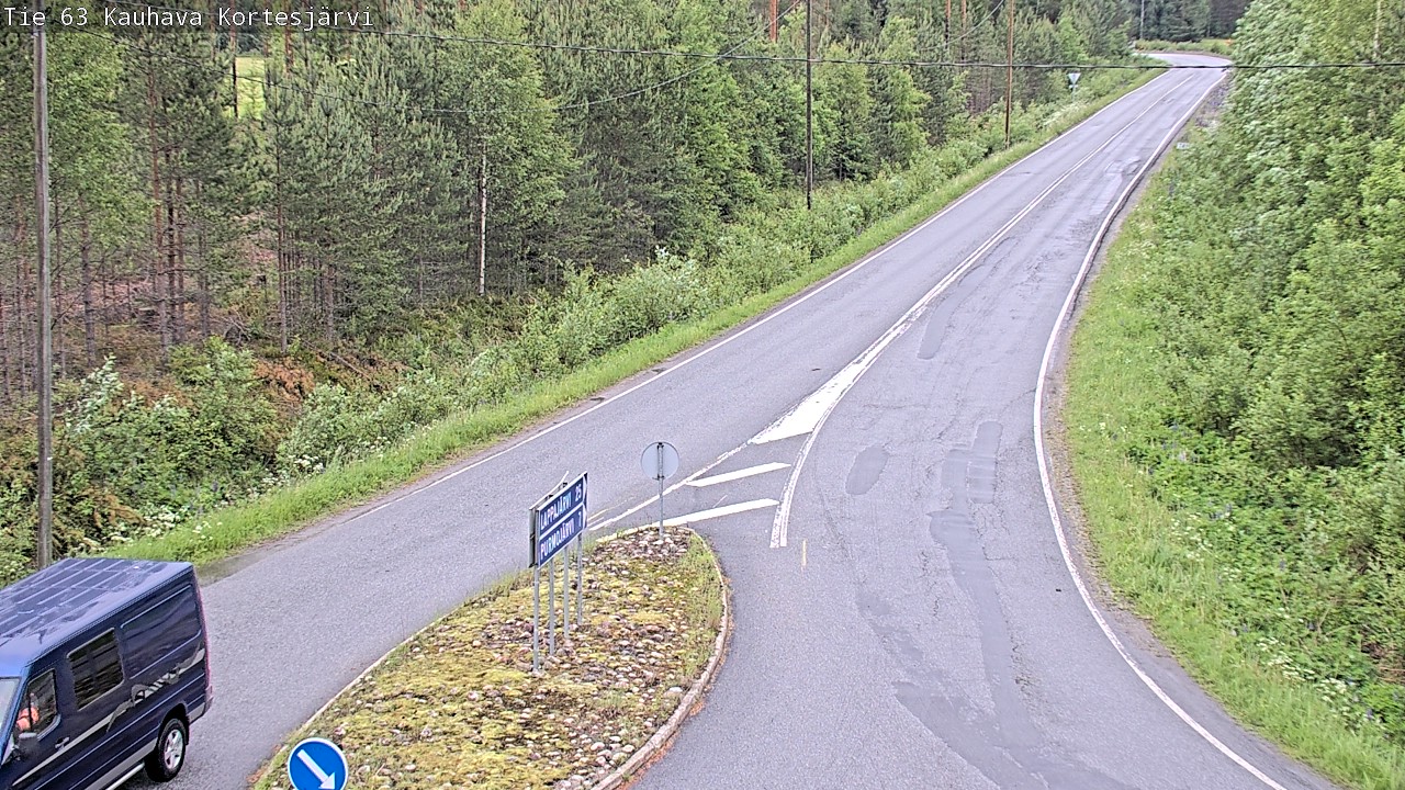 Weather Camera Image Väg 63 Kauhava Kortesjärvi, Kauhava, Etelä-Pohjanmaa