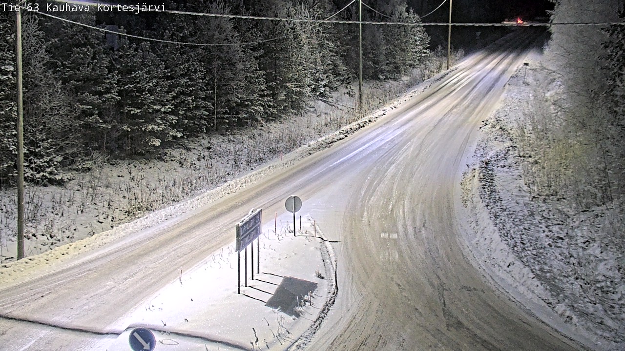 Weather Camera Image Road 63 Kauhava Kortesjärvi, Kauhava, Etelä-Pohjanmaa