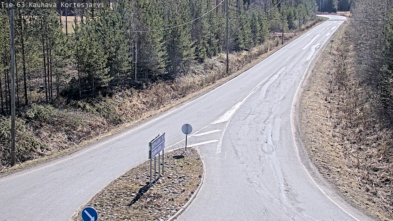Weather Camera Image Road 63 Kauhava Kortesjärvi, Kauhava, Etelä-Pohjanmaa