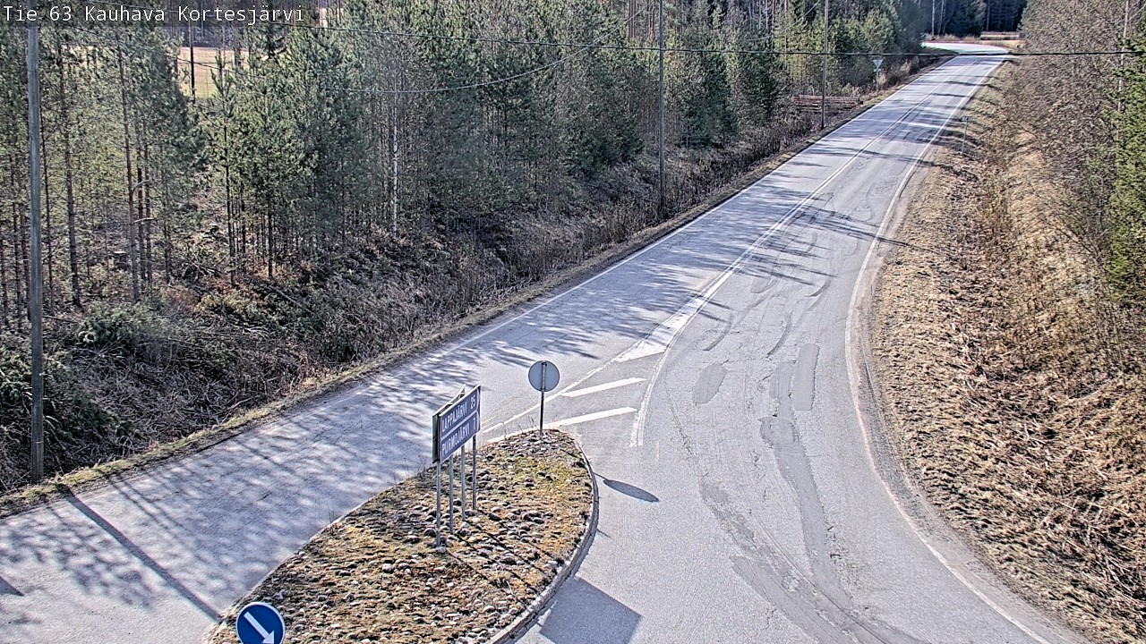 Weather Camera Image Road 63 Kauhava Kortesjärvi, Kauhava, Etelä-Pohjanmaa
