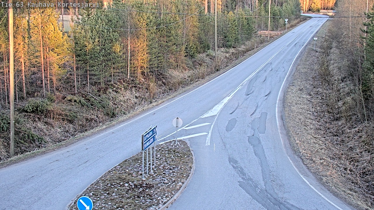 Weather Camera Image Road 63 Kauhava Kortesjärvi, Kauhava, Etelä-Pohjanmaa