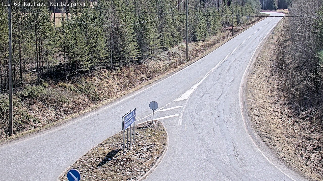 Weather Camera Image Road 63 Kauhava Kortesjärvi, Kauhava, Etelä-Pohjanmaa