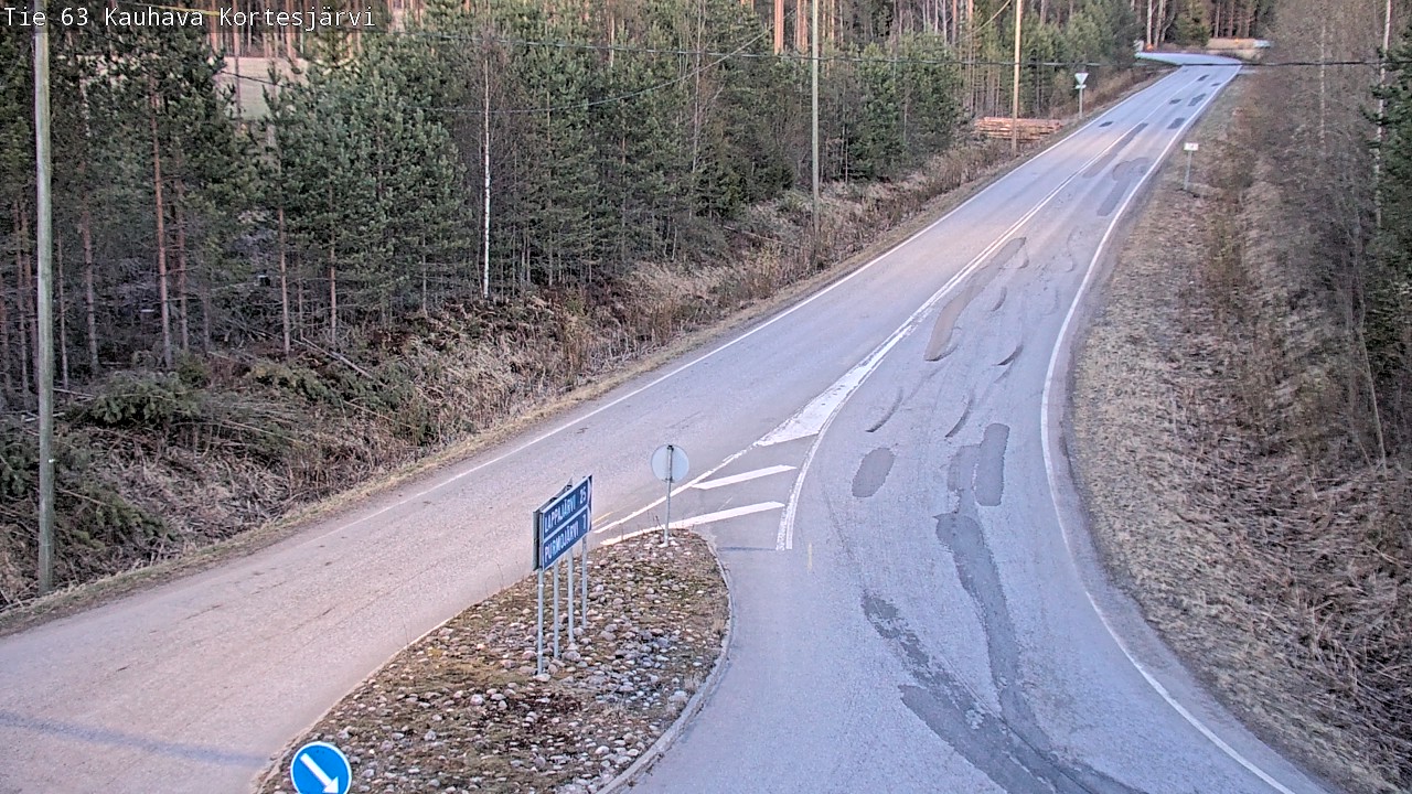 Weather Camera Image Road 63 Kauhava Kortesjärvi, Kauhava, Etelä-Pohjanmaa