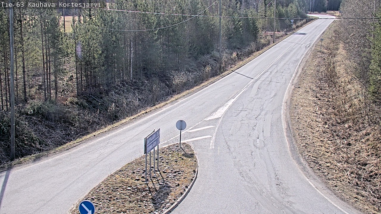 Weather Camera Image Road 63 Kauhava Kortesjärvi, Kauhava, Etelä-Pohjanmaa