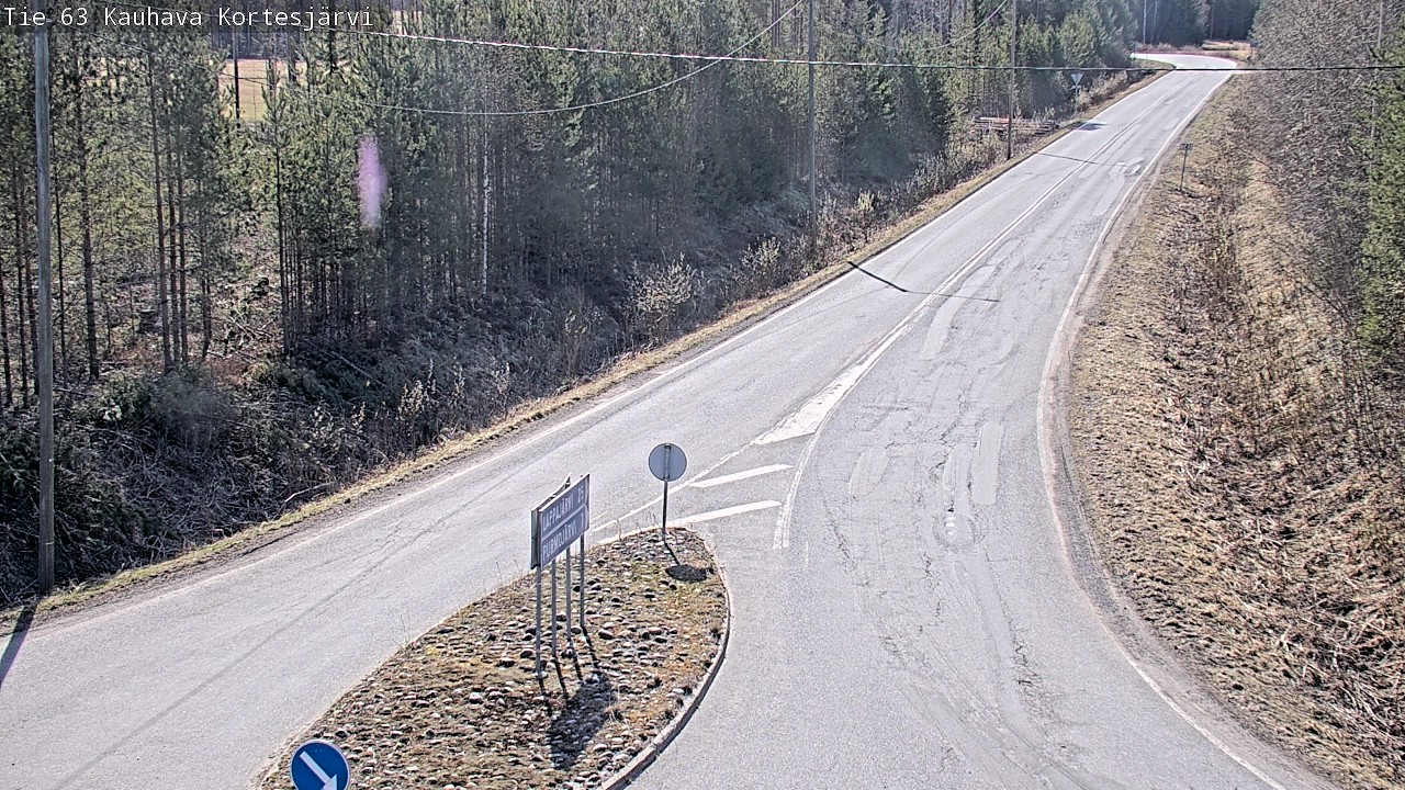 Weather Camera Image Road 63 Kauhava Kortesjärvi, Kauhava, Etelä-Pohjanmaa