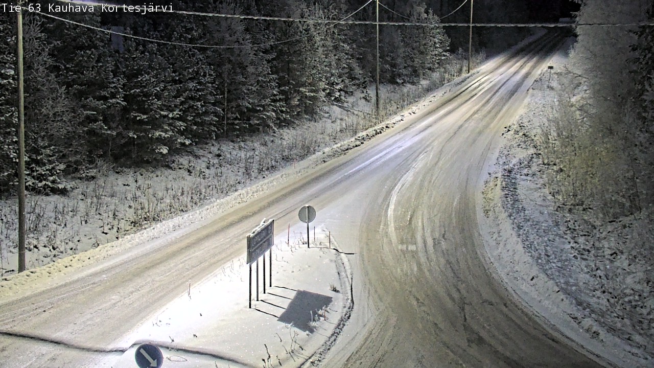 Weather Camera Image Road 63 Kauhava Kortesjärvi, Kauhava, Etelä-Pohjanmaa