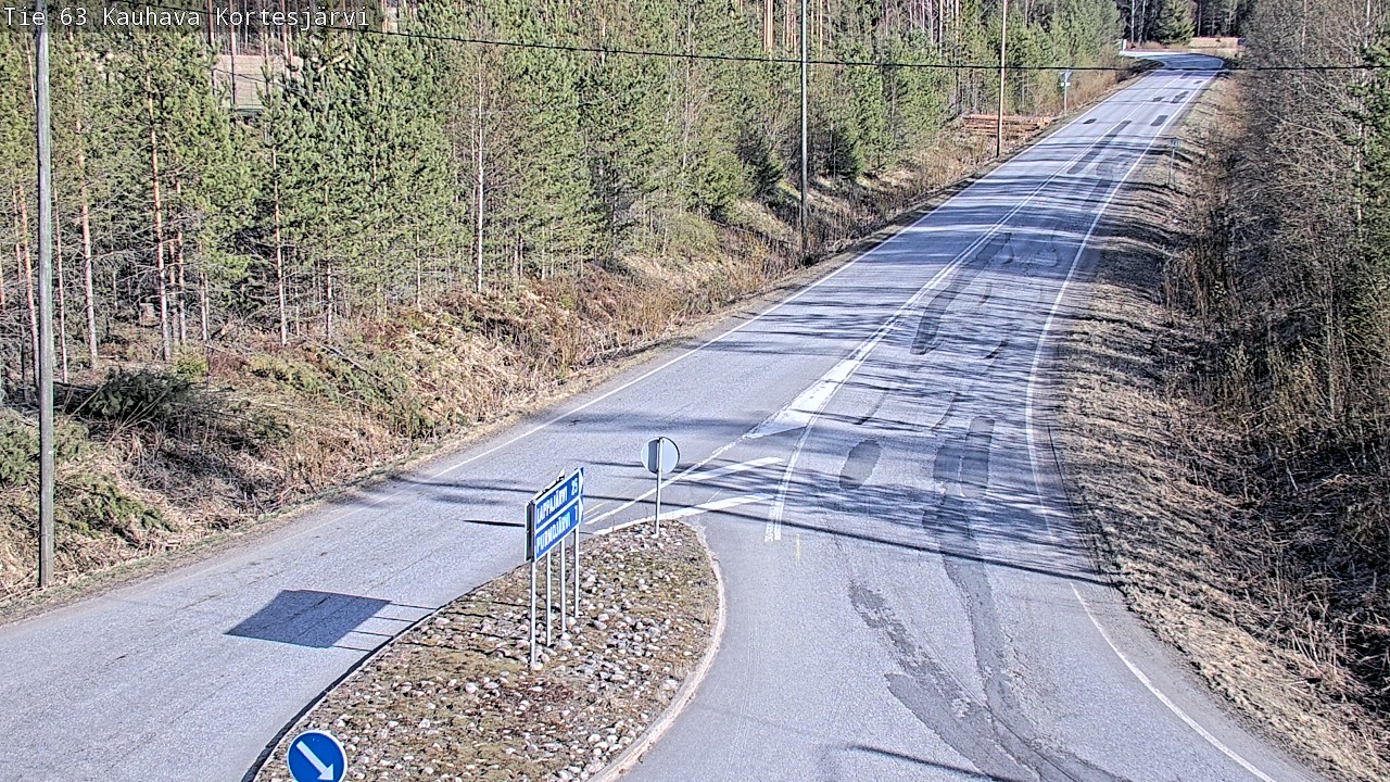 Weather Camera Image Road 63 Kauhava Kortesjärvi, Kauhava, Etelä-Pohjanmaa