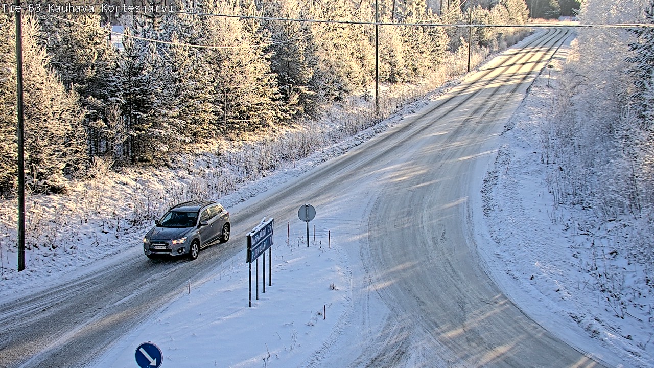 Weather Camera Image Road 63 Kauhava Kortesjärvi, Kauhava, Etelä-Pohjanmaa