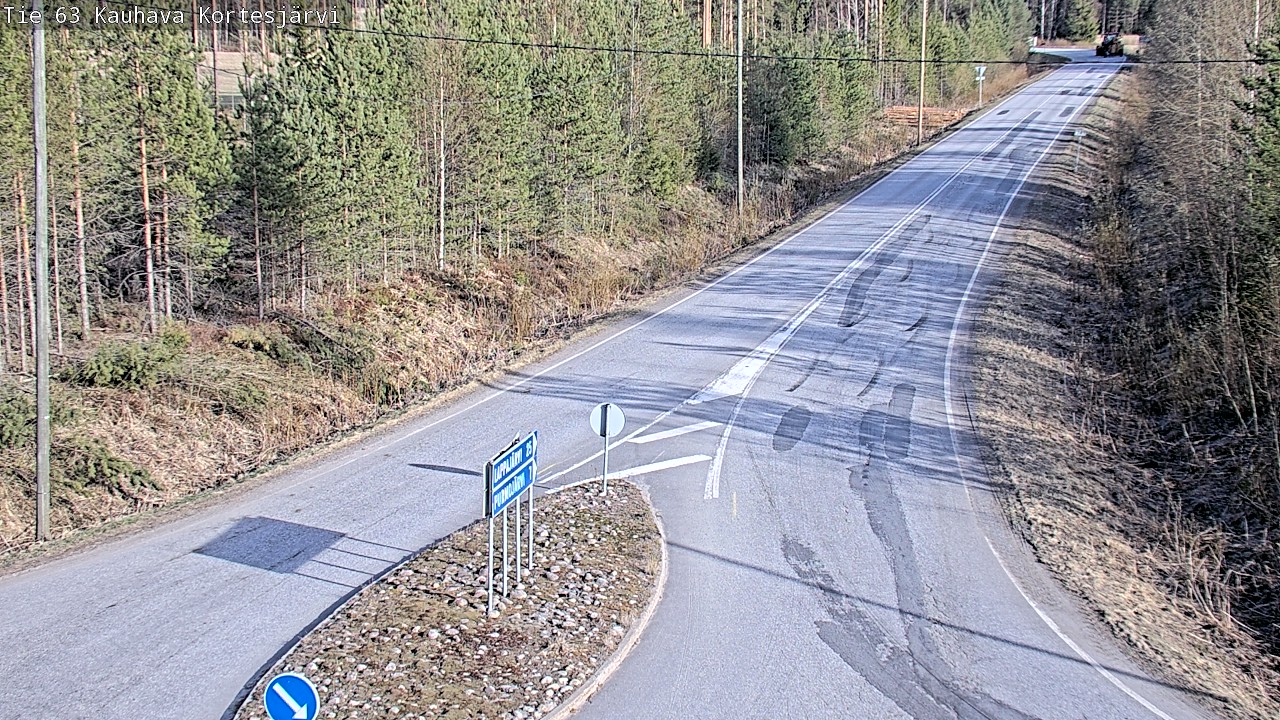 Weather Camera Image Road 63 Kauhava Kortesjärvi, Kauhava, Etelä-Pohjanmaa