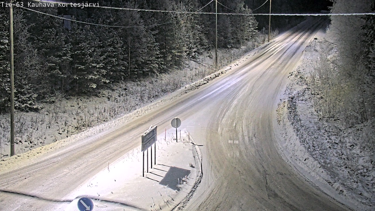Weather Camera Image Road 63 Kauhava Kortesjärvi, Kauhava, Etelä-Pohjanmaa