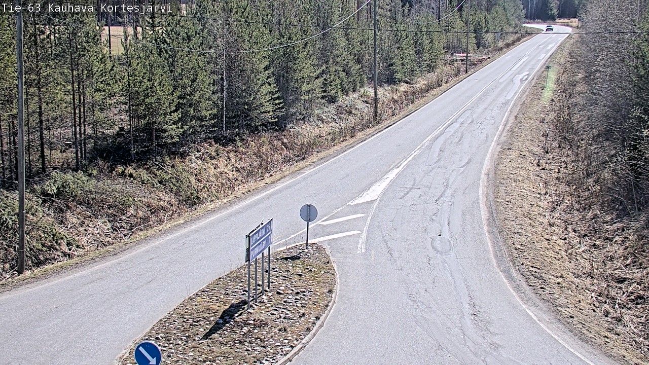 Weather Camera Image Road 63 Kauhava Kortesjärvi, Kauhava, Etelä-Pohjanmaa