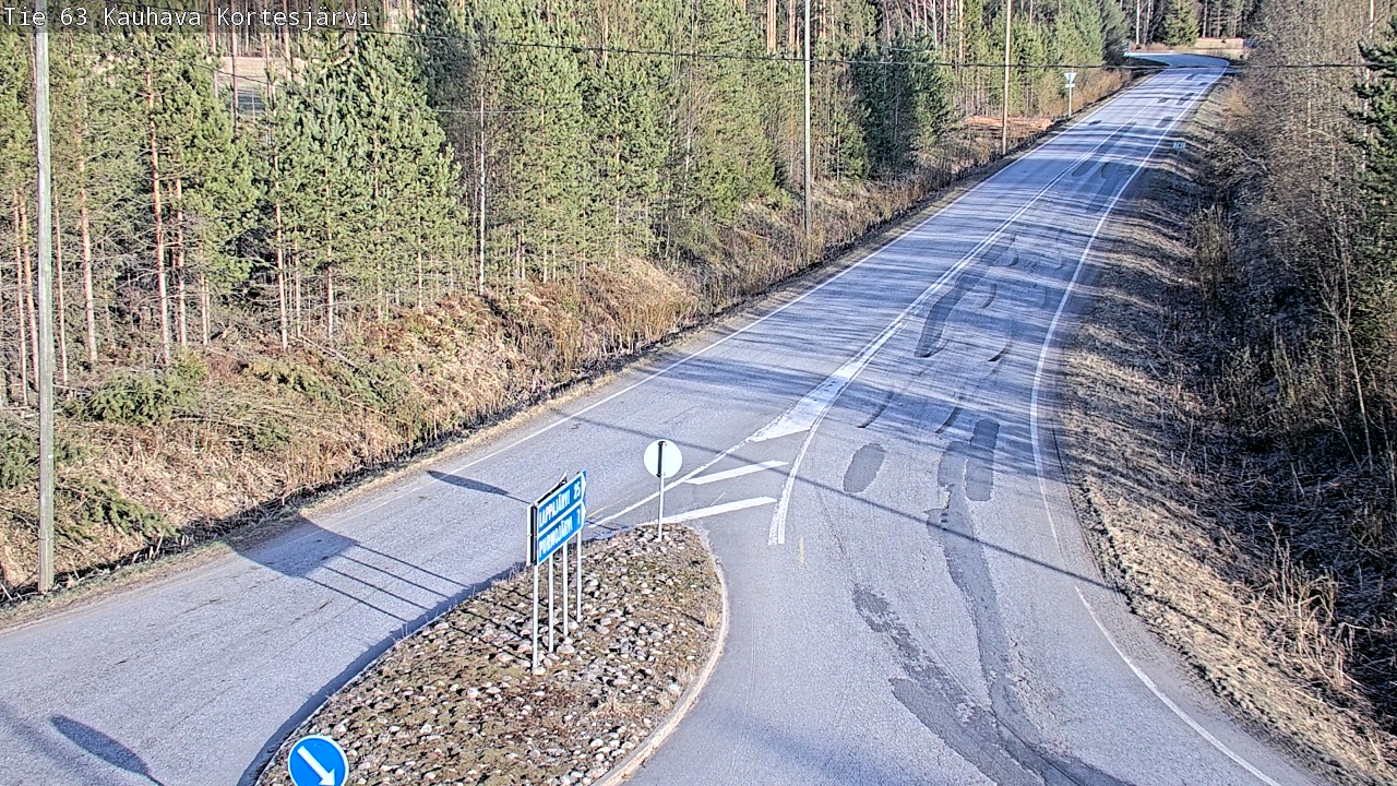 Weather Camera Image Road 63 Kauhava Kortesjärvi, Kauhava, Etelä-Pohjanmaa