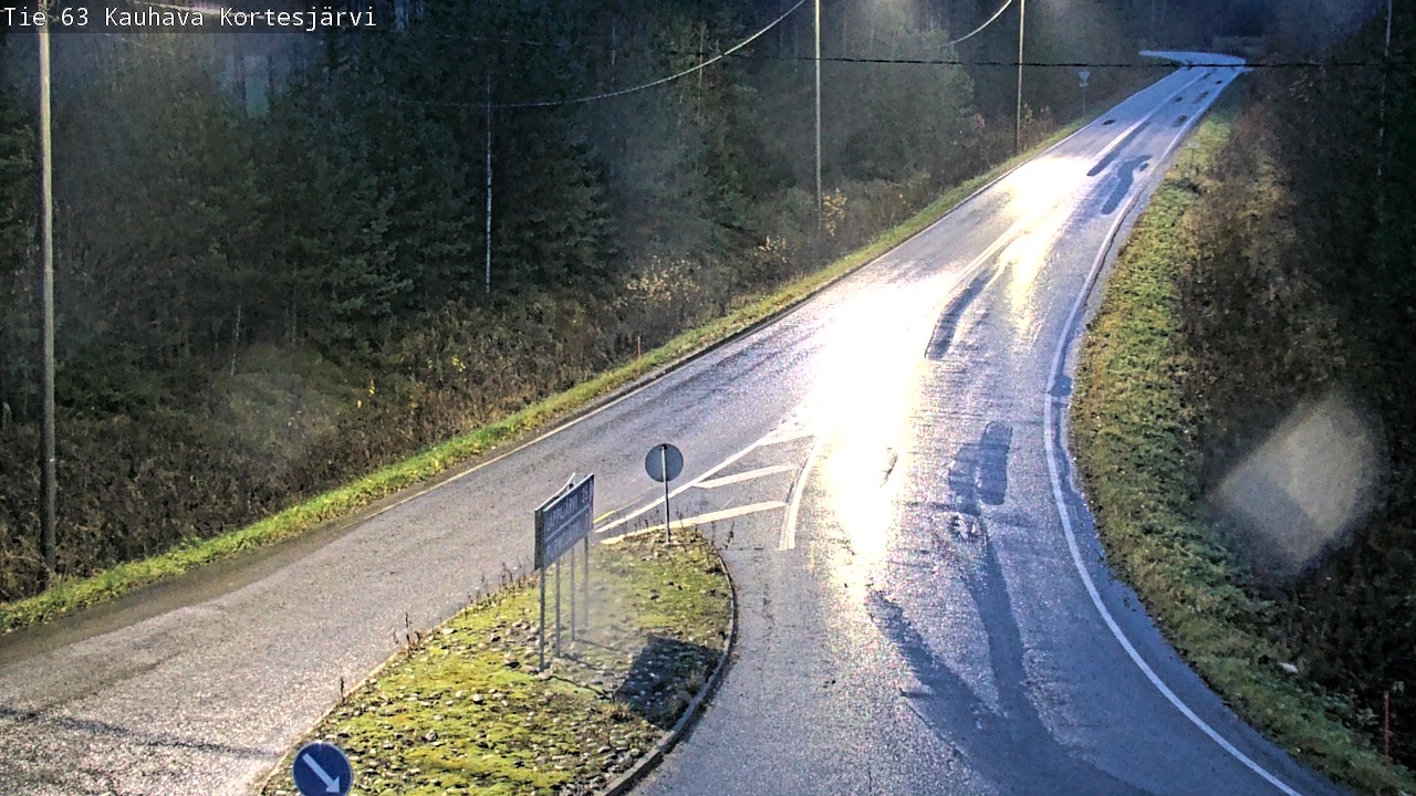 Weather Camera Image Road 63 Kauhava Kortesjärvi, Kauhava, Etelä-Pohjanmaa