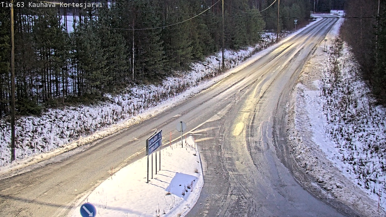 Weather Camera Image Road 63 Kauhava Kortesjärvi, Kauhava, Etelä-Pohjanmaa
