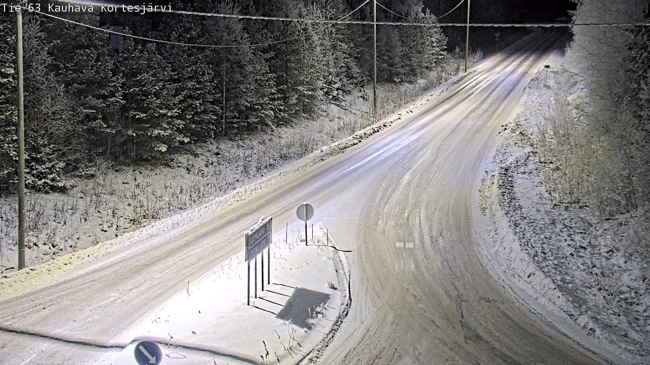 Weather Camera Image Road 63 Kauhava Kortesjärvi, Kauhava, Etelä-Pohjanmaa