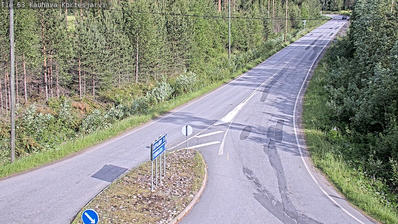Weather Camera Image Road 63 Kauhava Kortesjärvi, Kauhava, Etelä-Pohjanmaa