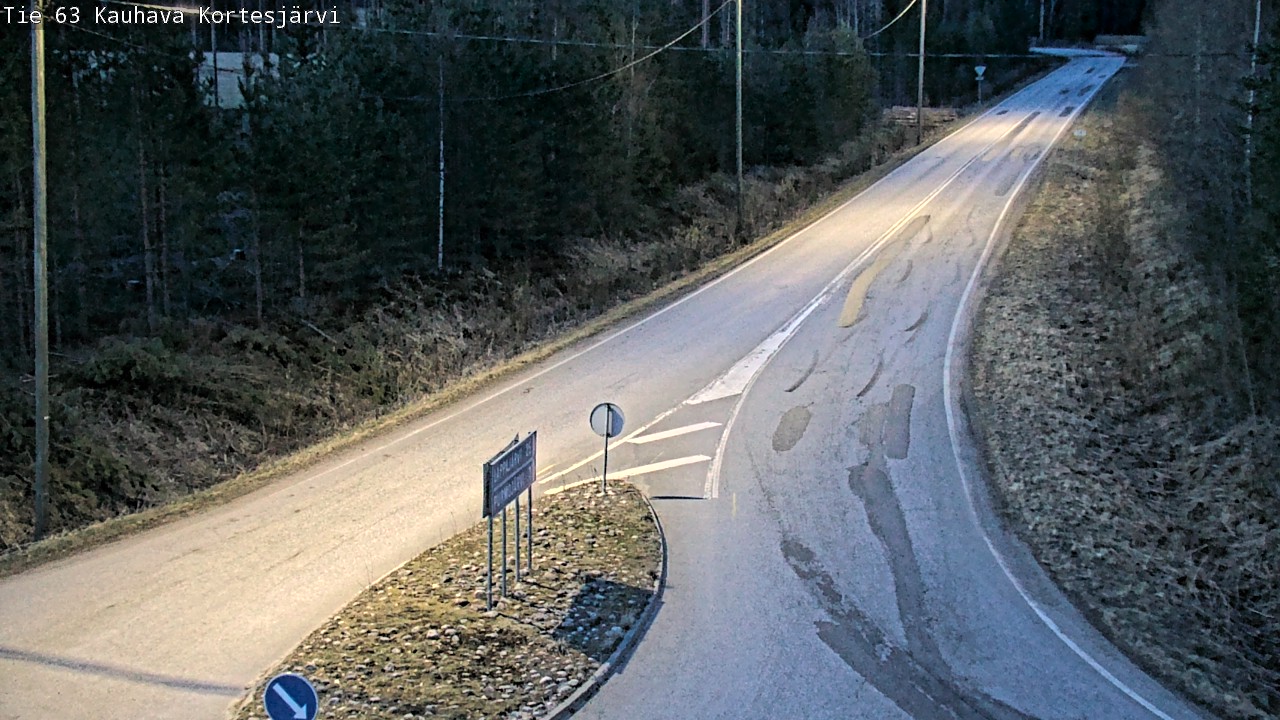 Weather Camera Image Road 63 Kauhava Kortesjärvi, Kauhava, Etelä-Pohjanmaa