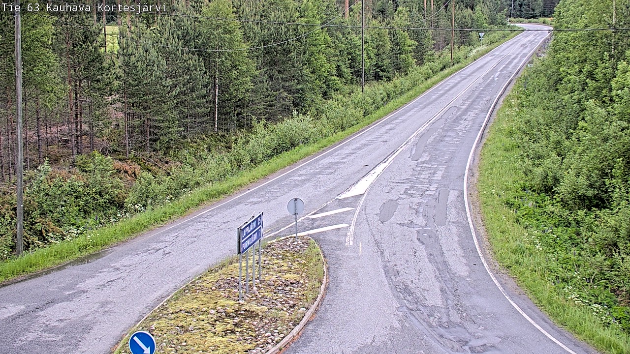 Weather Camera Image Väg 63 Kauhava Kortesjärvi, Kauhava, Etelä-Pohjanmaa