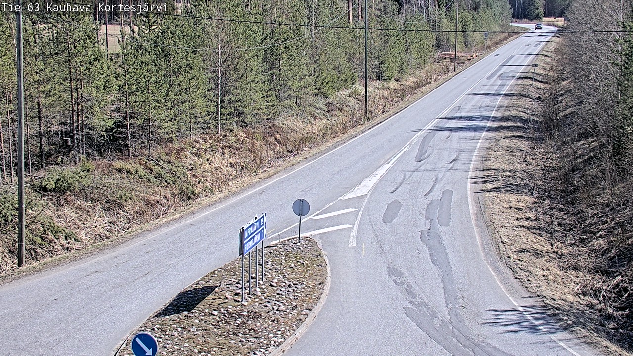 Weather Camera Image Road 63 Kauhava Kortesjärvi, Kauhava, Etelä-Pohjanmaa