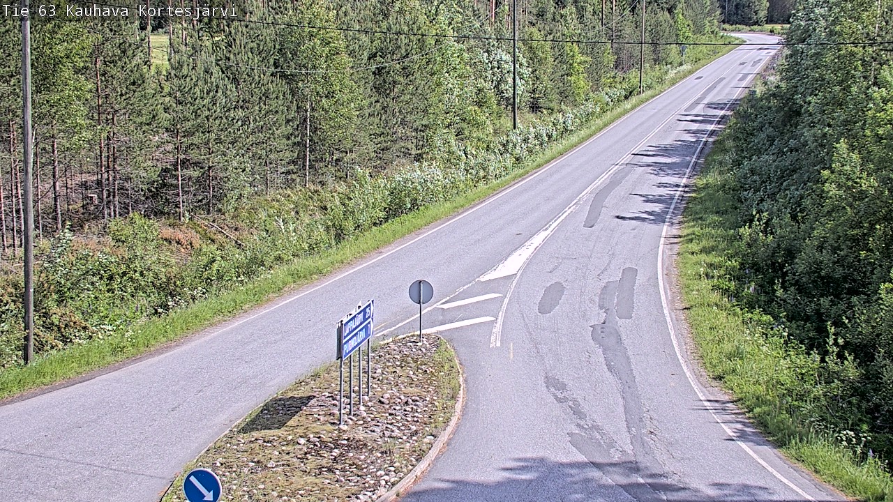 Weather Camera Image Väg 63 Kauhava Kortesjärvi, Kauhava, Etelä-Pohjanmaa