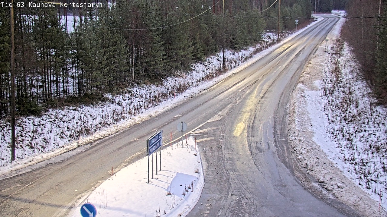 Weather Camera Image Road 63 Kauhava Kortesjärvi, Kauhava, Etelä-Pohjanmaa