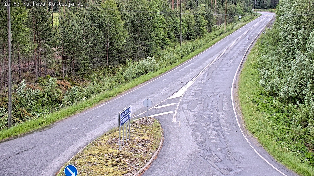 Weather Camera Image Väg 63 Kauhava Kortesjärvi, Kauhava, Etelä-Pohjanmaa