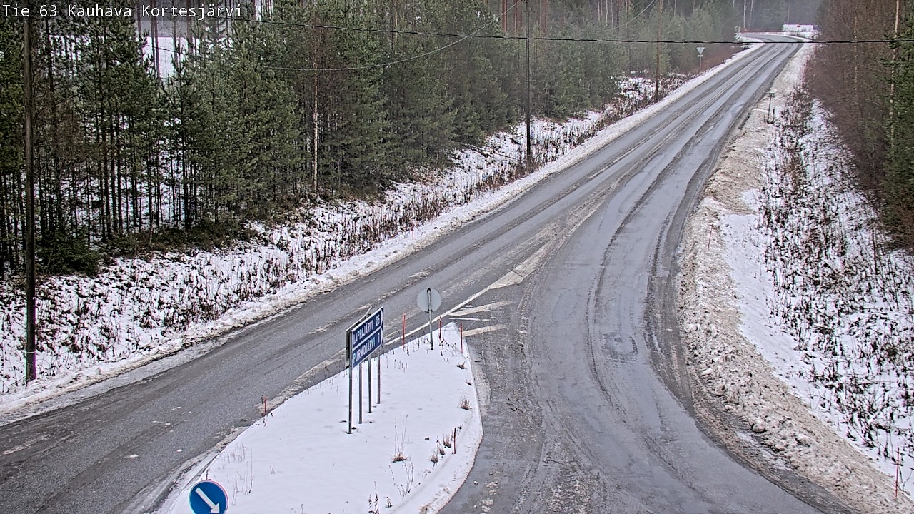 Weather Camera Image Road 63 Kauhava Kortesjärvi, Kauhava, Etelä-Pohjanmaa
