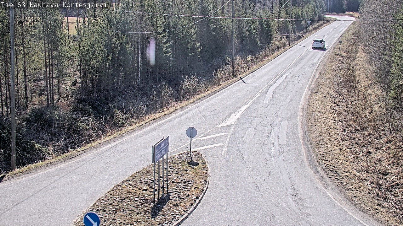 Weather Camera Image Road 63 Kauhava Kortesjärvi, Kauhava, Etelä-Pohjanmaa