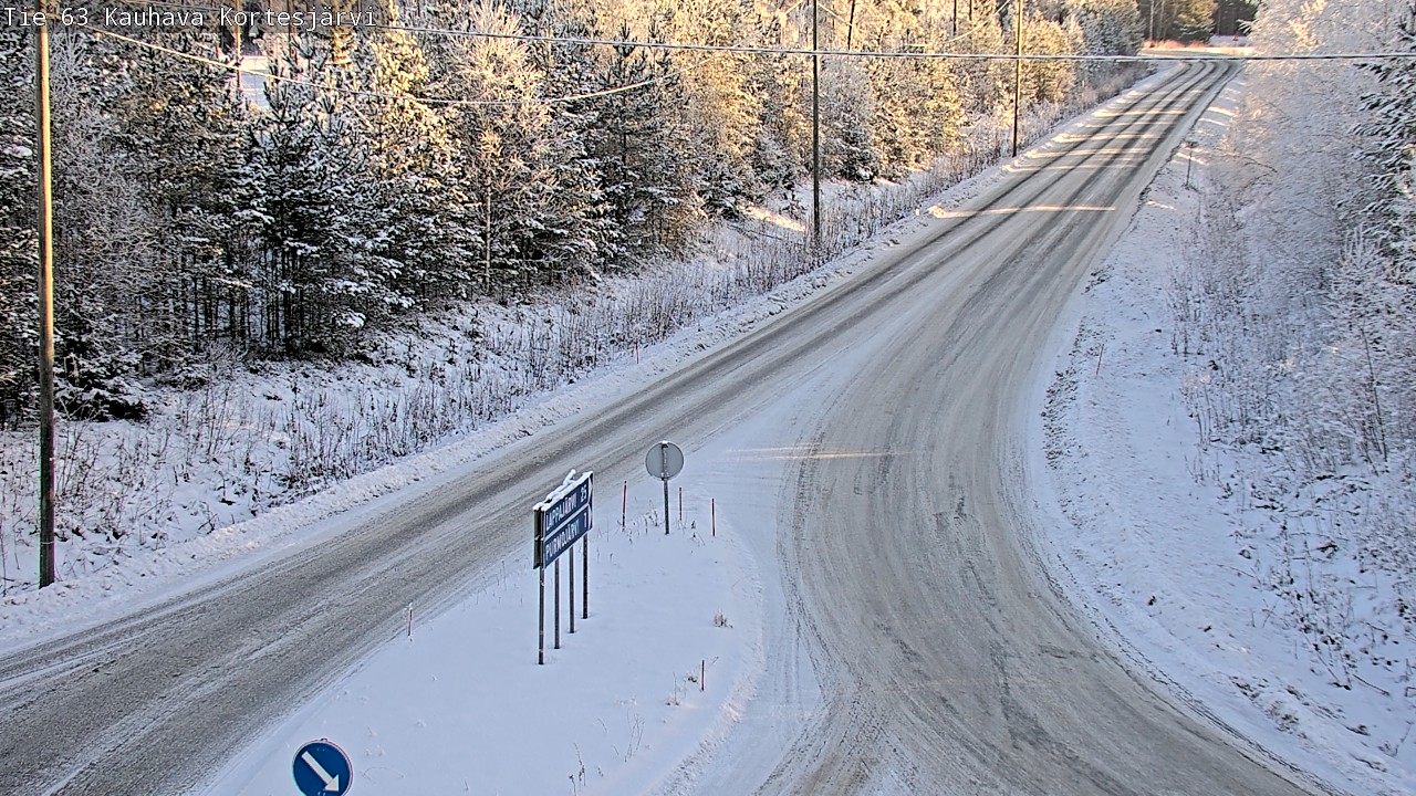 Weather Camera Image Road 63 Kauhava Kortesjärvi, Kauhava, Etelä-Pohjanmaa