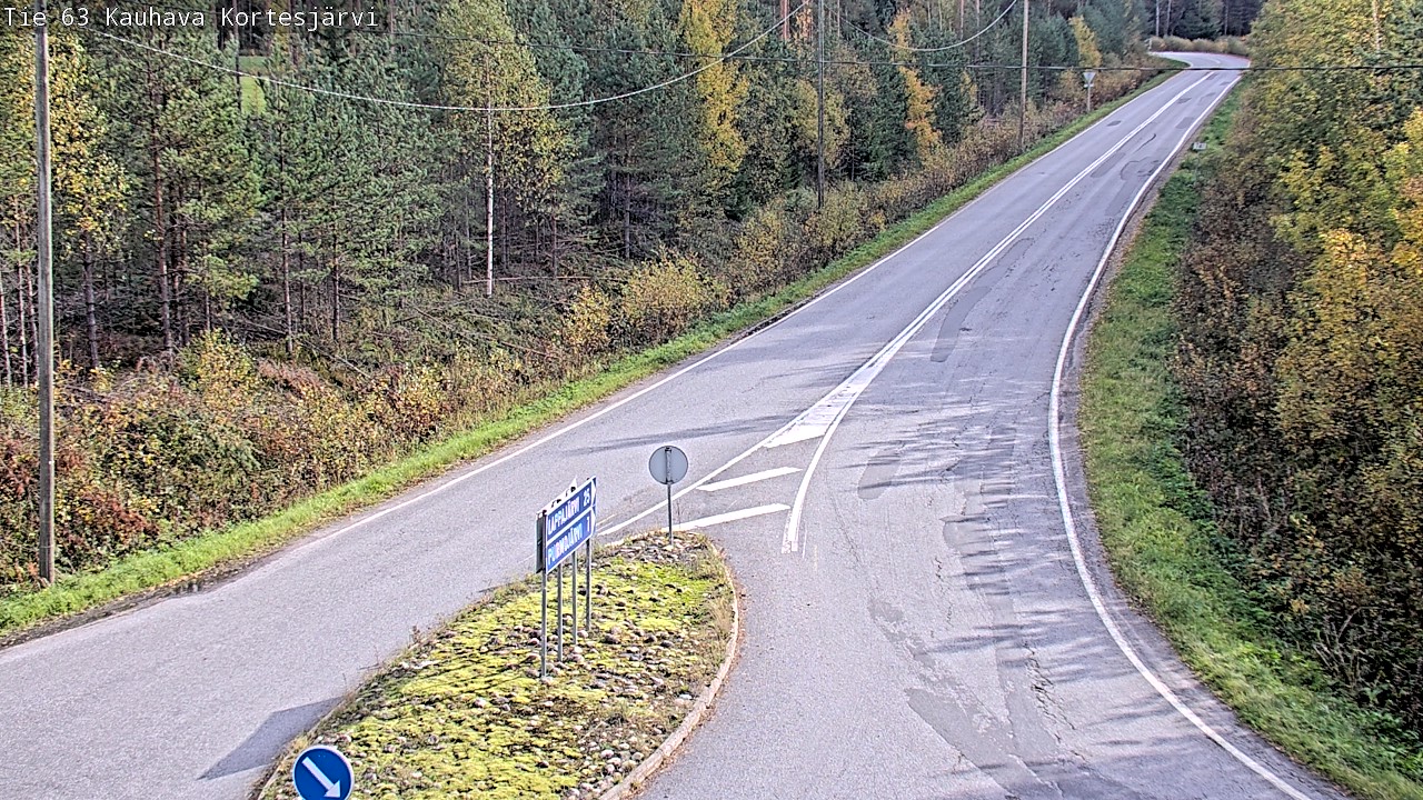 Weather Camera Image Road 63 Kauhava Kortesjärvi, Kauhava, Etelä-Pohjanmaa