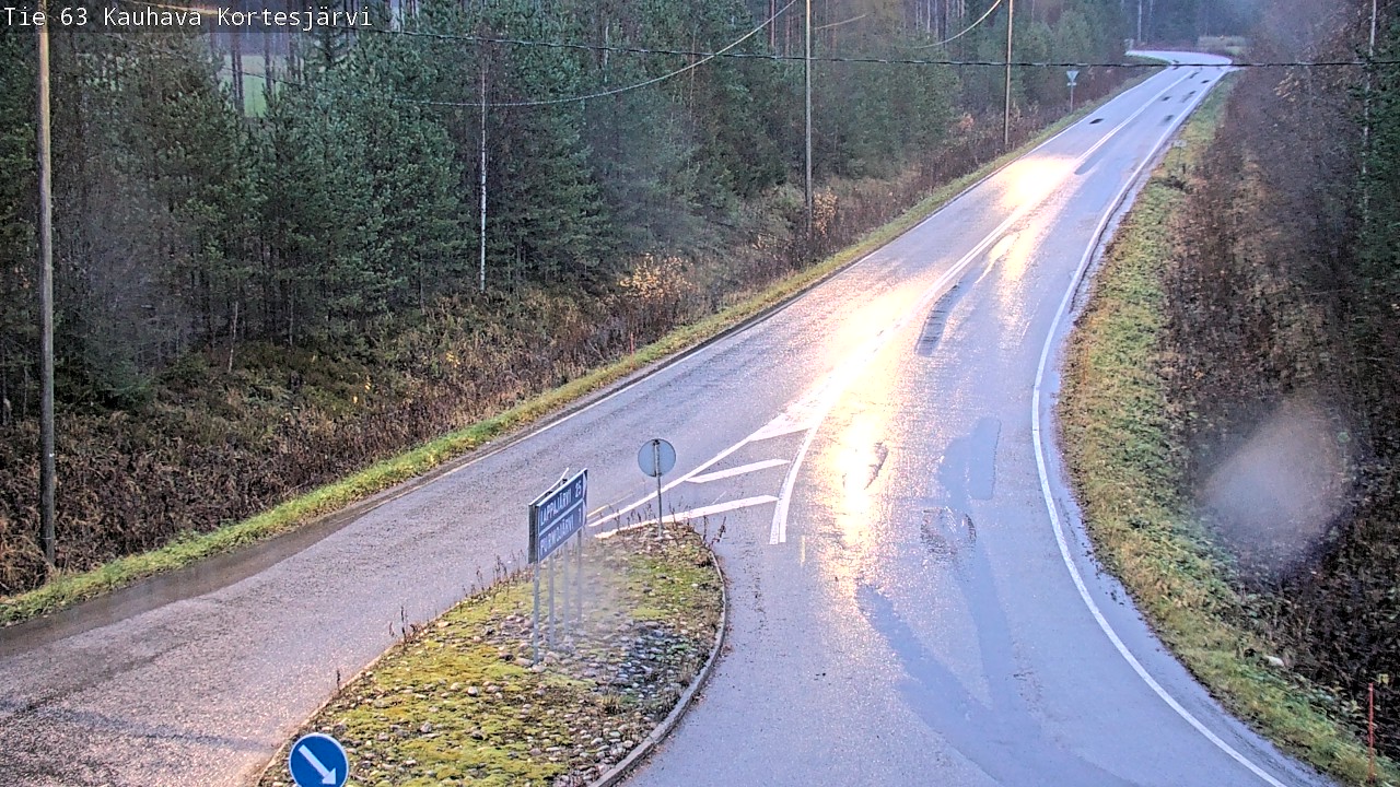 Weather Camera Image Road 63 Kauhava Kortesjärvi, Kauhava, Etelä-Pohjanmaa