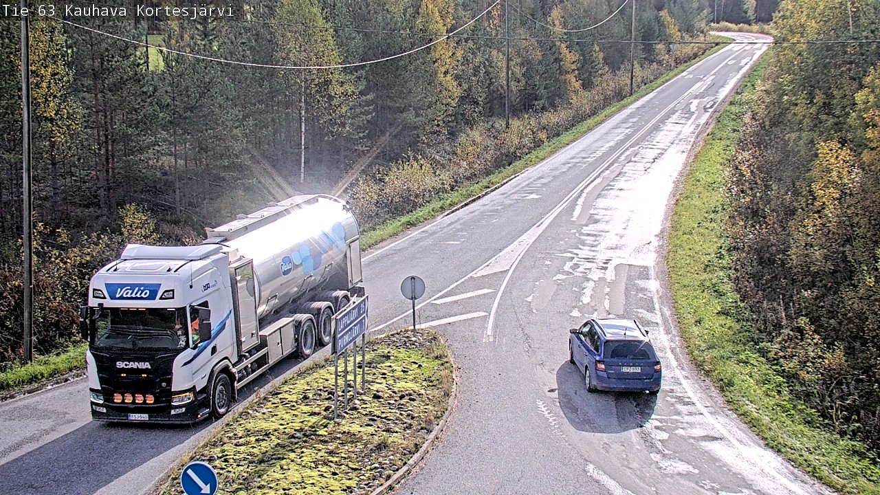 Weather Camera Image Road 63 Kauhava Kortesjärvi, Kauhava, Etelä-Pohjanmaa
