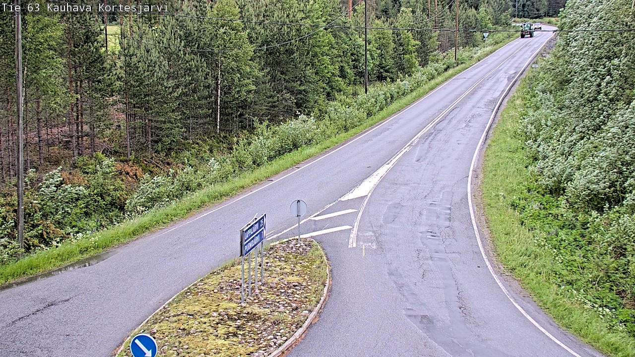 Weather Camera Image Väg 63 Kauhava Kortesjärvi, Kauhava, Etelä-Pohjanmaa