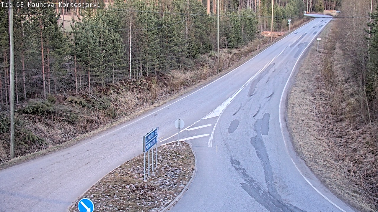 Weather Camera Image Road 63 Kauhava Kortesjärvi, Kauhava, Etelä-Pohjanmaa